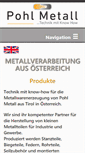 Mobile Screenshot of pohlmetall.at